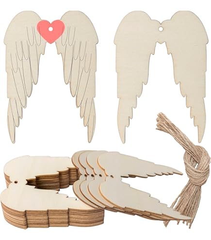 Amazon.com: Angel Wing Wood DIY Crafts Cutouts Wooden Angel Wing